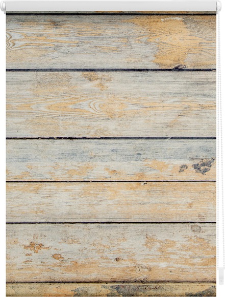 Seitenzugrollo, Lichtblick, »Klemmfix Dekor Bretter Shabby«, Lichtschutz, Fixmass, ohne Bohren