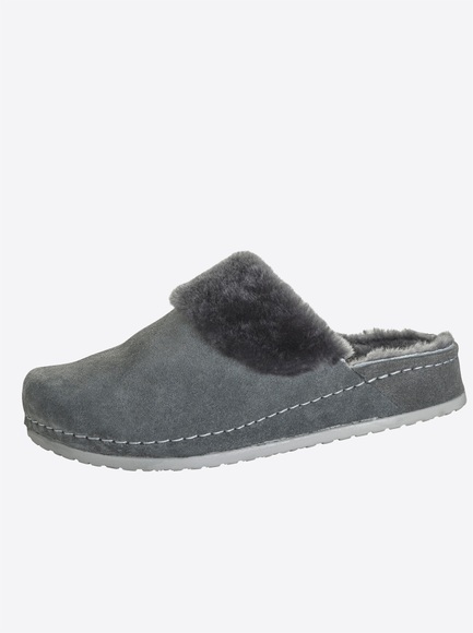 Mubb Pantolette mit flauschigem BEsatz