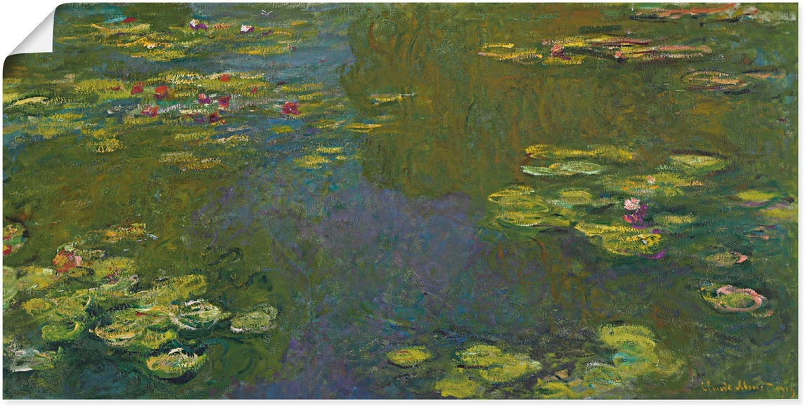 Artland Wandbild »Der Seerosenteich Le bassin aux nympheas«