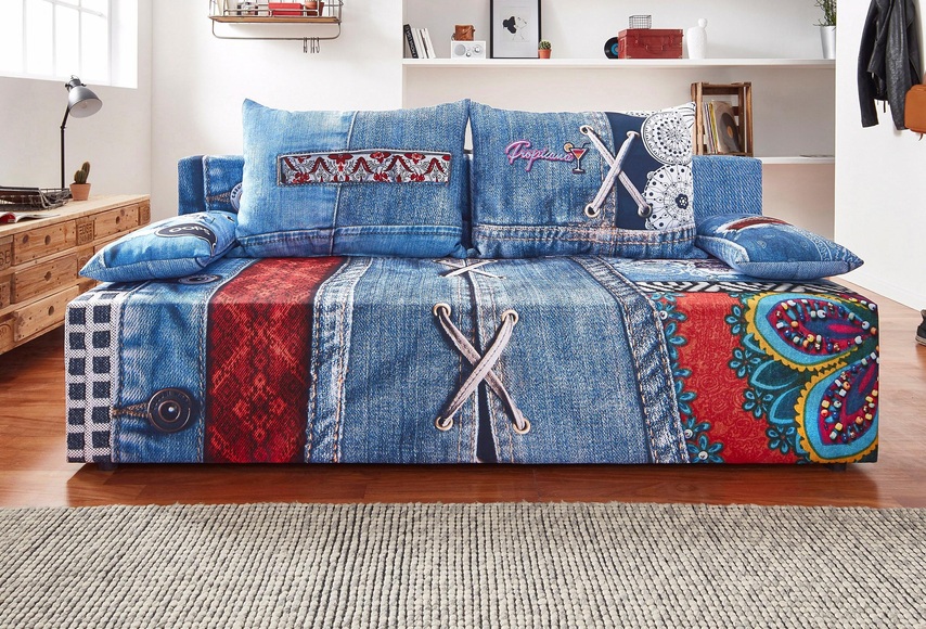 exxpo - sofa fashion Schlafsofa, inklusive Bettfunktion und Bettkasten, wahlweise mit Liftbettfunktion und Federkern