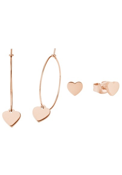 Amor Ohrring-Set »Herzen, 2027182« (Set, 4 tlg.)