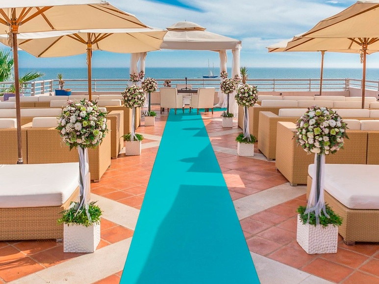 Primaflor-Ideen in Textil Läufer »Eventteppich PODIUM«, rechteckig, 2,6 mm Höhe, Breite 200 cm, robuster Nadelfilz, Uni Farben, In- und Outdoor geeignet, ideal für Events & und Veranstaltungen