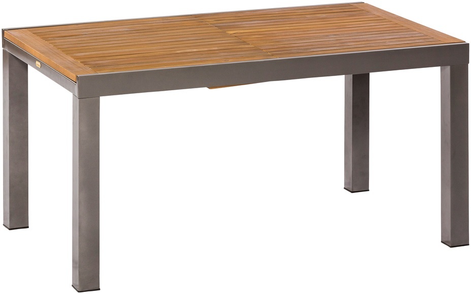 MERXX Gartentisch »Santorin«, Eukalyptus/Alu, ausziehbar, 200x90 cm, natur