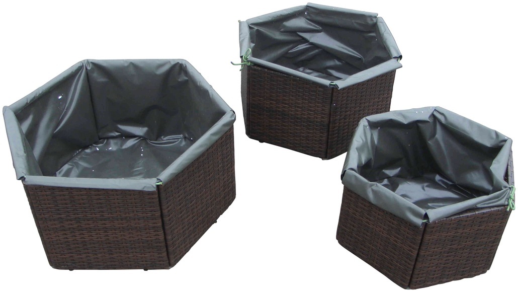 MERXX Eckbank »Rattan«, Polyrattan, 100x148x91 cm, braun, Inkl. Auflagen