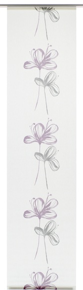 Schiebegardine, »Flower«, GARDINIA, Klettband 1 Stück