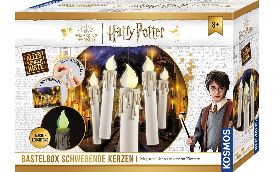 KOSMOS 604646 - AllesKönnerKiste, Harry Potter, Schwebene Kerzen, Bastelbox