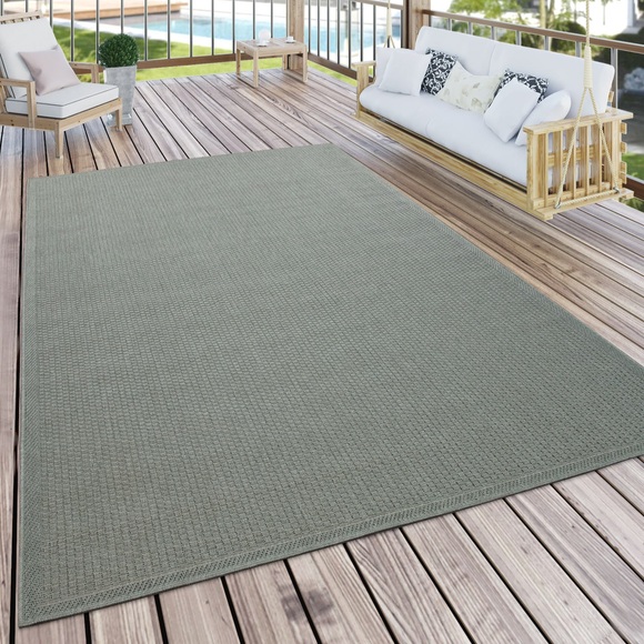Paco Home Teppich »Timber 125«, rechteckig, 4 mm Höhe, Flachgewebe, Sisal Optik, In- und Outdoor geeignet, ideal im Wohnzimmer & Schlafzimmer