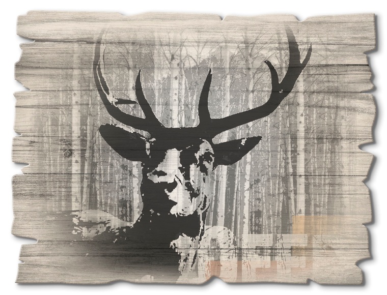 Artland Holzbild »Hirsch Collage«