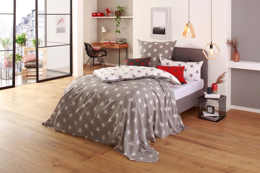 my home Tagesdecke »Stella leichte Tagesdecke, Wohndecke, Überwurf für Bett, Tisch oder Sofa, Material 50% Baumwolle & 50% Polyester, in Grösse 140x210cm und 280x210 cm, Einzelbett, Doppelbett, Sterne Design, Kinder- und Erwachsenendecke«
