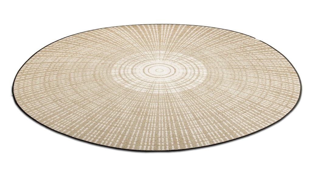 wash+dry by Kleen-Tex Teppich »Cascara beige«, rund, 7 mm Höhe