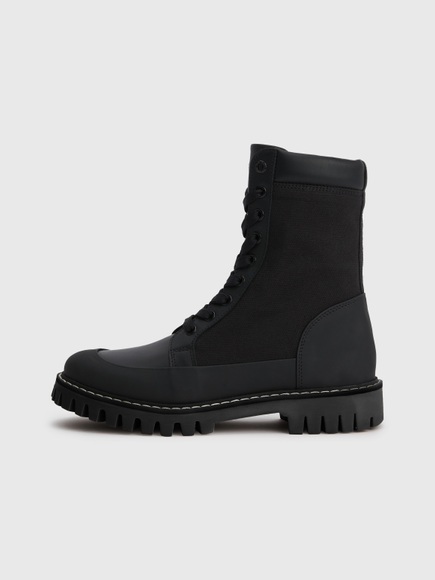 Schnürstiefel Damen Black 36