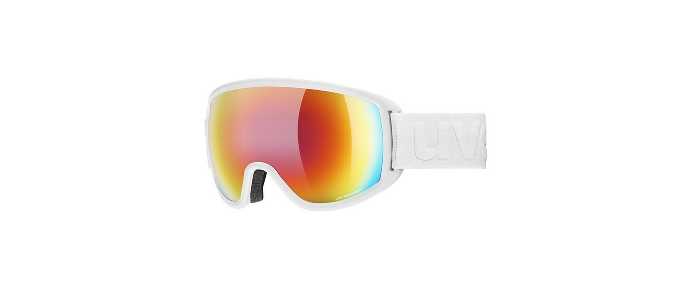 Uvex Topic FM Sphere Skibrille - white mat mirror rainbow rose
