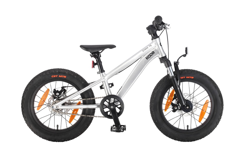 KOOR Kinderfahrrad »Cross 16 Aluminium«, Der Artikel ist NICHT vollständig vormontiert. Die Endmontage durch eine fachkundige Person wird empfohlen. Vorderrad muss noch eingespannt und die Pedale montiert werden.