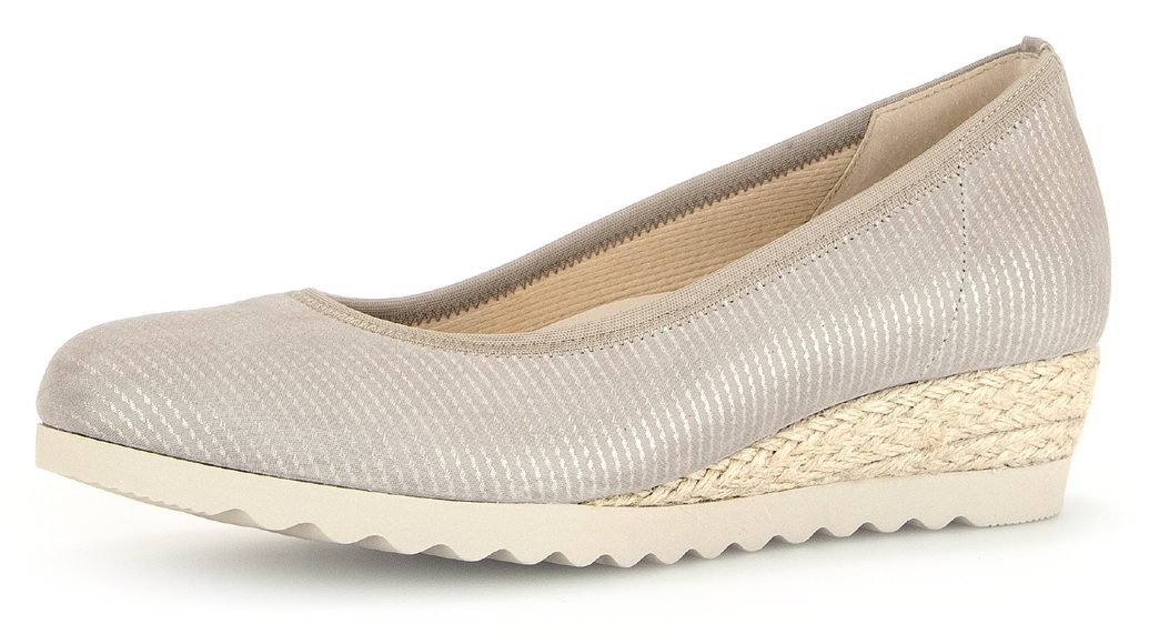 Gabor Keilpumps »GENUA«, Schlupfschuh, Keilabsatz, Halbschuh, in Schuhweite G (weit)