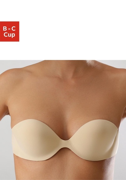 LASCANA Klebe-BH mit Seitenflügeln und Schalen für einen leichten Push-up-Effekt