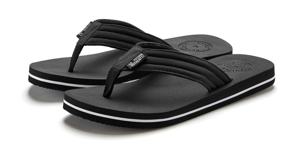 AUTHENTIC LE JOGGER Zehentrenner, aus flexiblem Material VEGAN