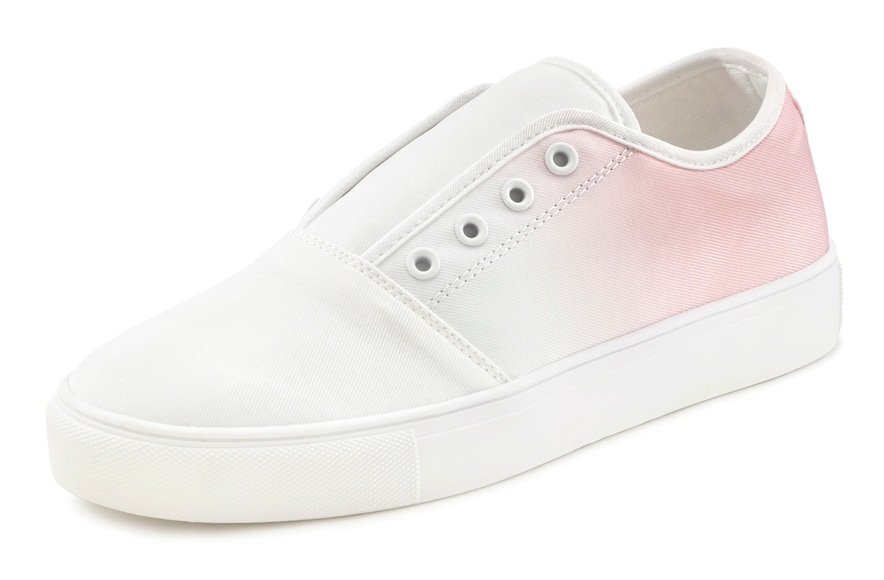 LASCANA Sneaker, mit dezentem Farbverlauf ohne Schnürung vegan
