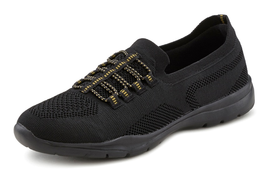 LASCANA Sneaker, Slip In bequem zum Reinschlüpfen aus leichtem Meshmaterial vegan