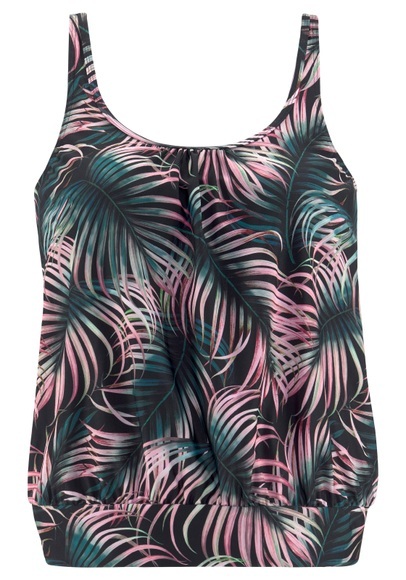 LASCANA Oversize-Tankini-Top »Reese«, mit modernem Print