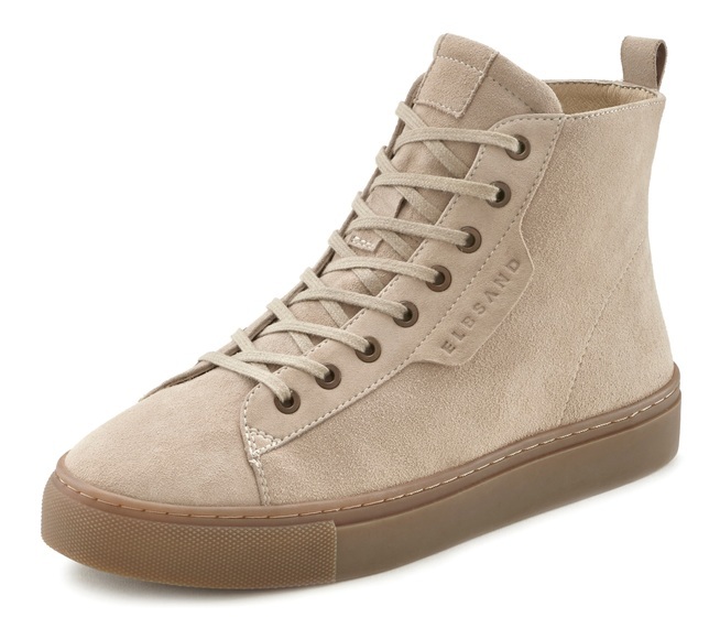 Elbsand Stiefelette, Sneaker High-Top zum Schnüren aus weichem Leder im Casual-Look