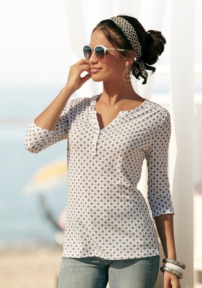 LASCANA 3/4-Arm-Shirt
