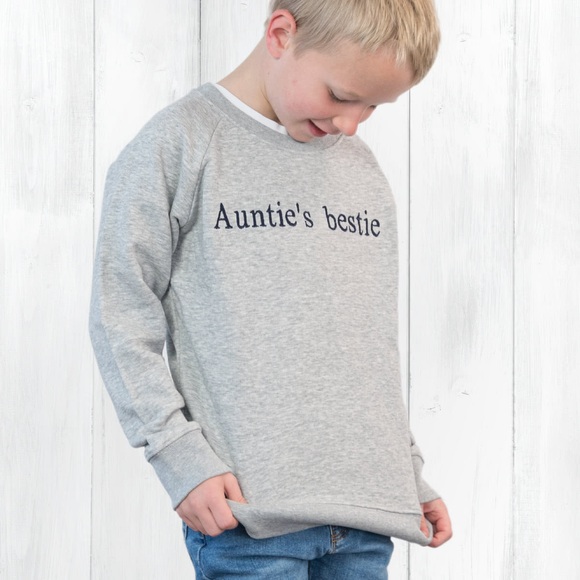 Kinder Sweatshirt Grau gesprenkelt 3 bis 4 Jahre