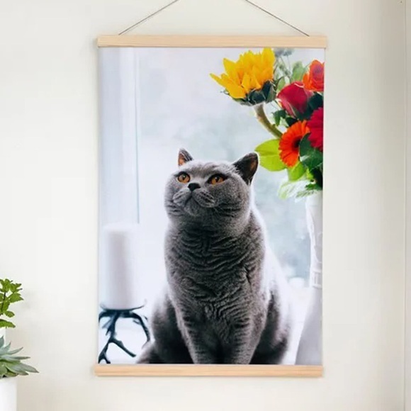 Fotoposter mit magnetischer Posterleiste 60 x 90 cm Holz