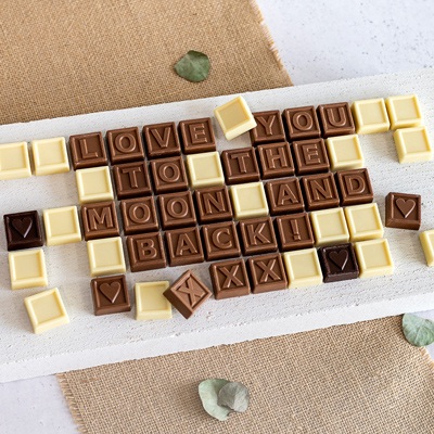 Chocotelegram personalisiert (Wunschtext mit 21 Zeichen)