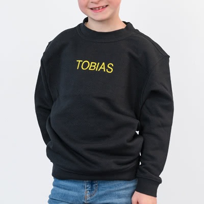Kinder Sweatshirt mit Foto Marineblau 9 bis 11 Jahre