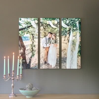 Fotowand Split 3 Felder Triptychon