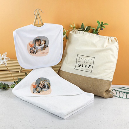 Geschenkset Geburt (Badetuch & Body, 6 Monate)