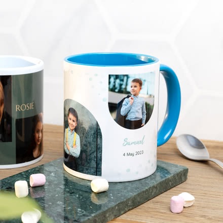 Farbige Tasse blau zum Vatertag