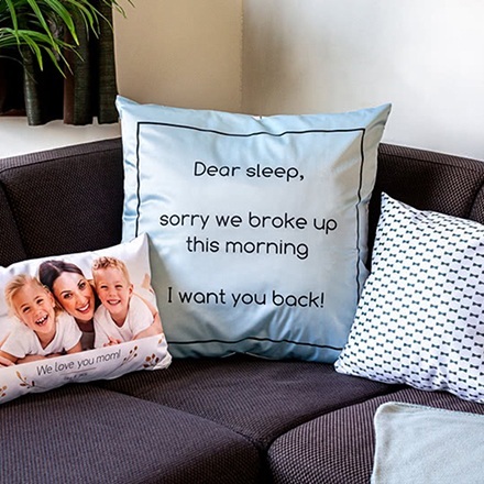 Fotokissen personalisiert (40x40 cm, doppelseitig bedruckt, Polyester, inkl. Füllung) zum Vatertag