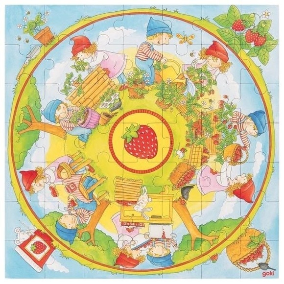 Goki Puzzle XXL Puzzle Wir pflanzen