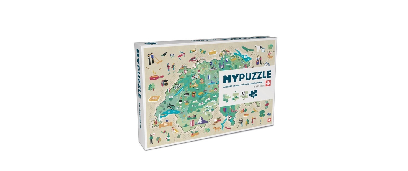 Helvetiq - Puzzle Helvetia - Papier - multicolor - 23/33/4.5 cm
