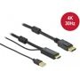DeLock 85968 - HDMI zu DisplayPort Kabel 4K 30 Hz - 10 m