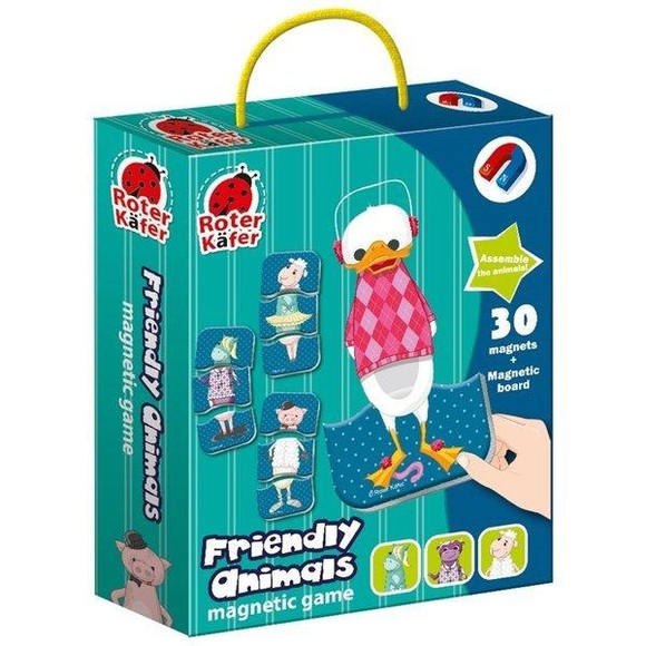 Friendly animals magnetic game
