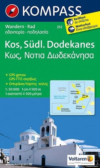Kompass Karte Kos, Südlicher Dodekanes