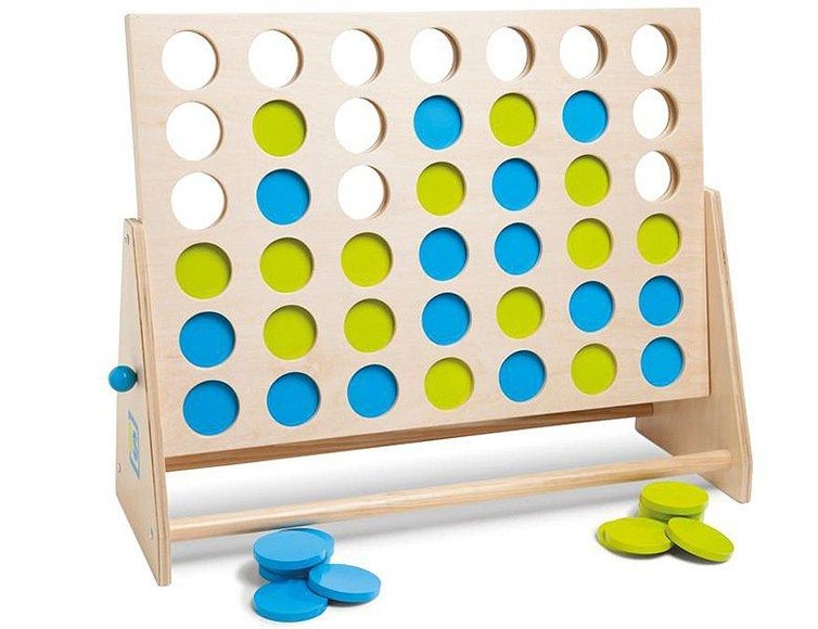 Riesen 4-Gewinnt aus Holz 57 cm - Alter: 6+