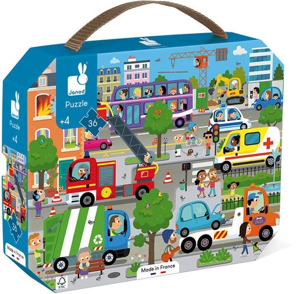 Puzzle City 36tlg., im Köfferchen FSC