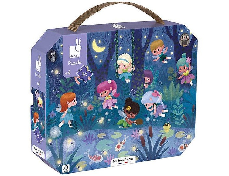 Puzzle Feen und Wasserlilien 36tlg., im Köfferchen FSC