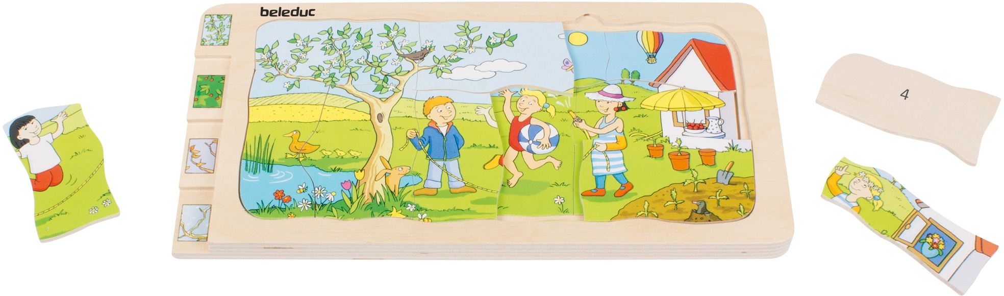 Lagen Puzzle Vier Jahreszeiten