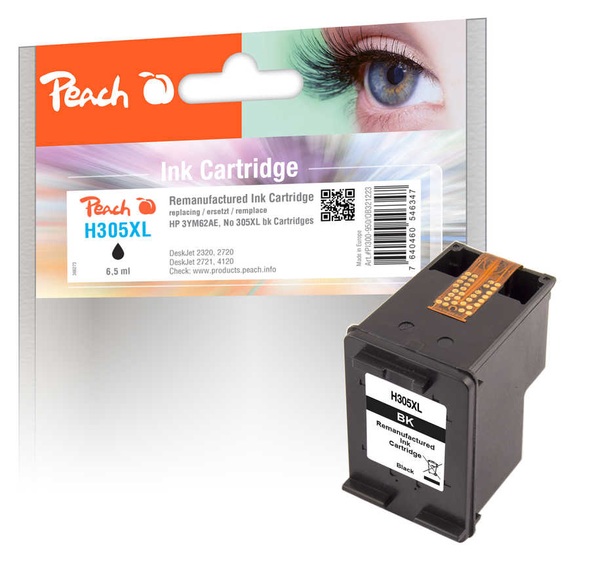 Peach H305XL Druckerpatrone 1 Stück(e) Kompatibel Hohe (XL-) Ausbeute Schwarz