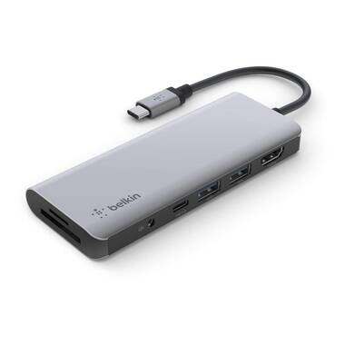 Belkin AVC009btSGY USB 3.2 Gen 1 (3.1 Gen 1) Type-C 5000 Mbit/s Silber