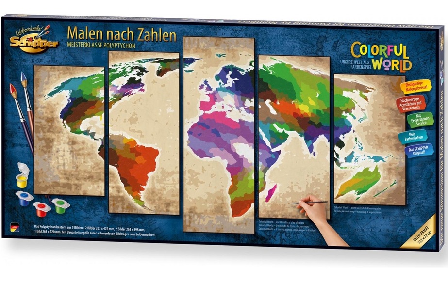 Schipper 609450856 Malvorlage &- buch Malen nach Zahlen Set