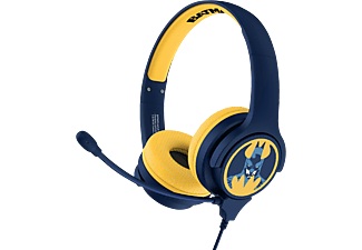 OTL Technologies - Batman Headset Kinder Kopfhörer On-Ear 85dB Begrenzte Lautstärke (DC0818) mit Mikrofon - Dunkelblau