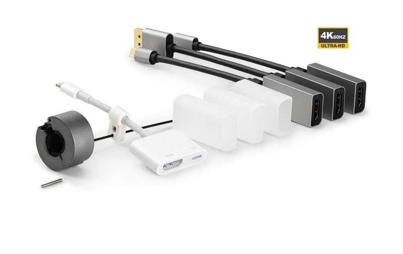 VivoLink Pro Adapter+ USB-C+ Lightning - 4K@60Hz USB-C, DisplayPort, + Mini DP