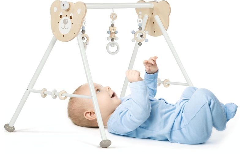 Goki 65233 Baby Erlebnisdecke & Spielmatte Baby-Turnhalle