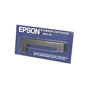 Epson ERC22B Farbbandkassette für M-180/190-Serie, lange Lebensdauer, Schwarz