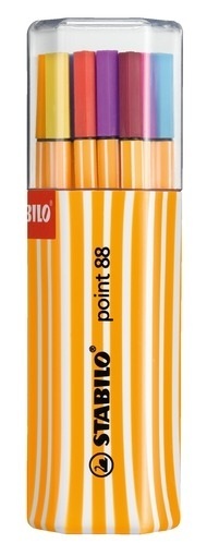 STABILO Faserschreiber Point 88 8820 - 01 20 Farben, Box